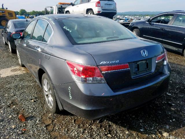 1HGCP3F88CA039815 - 2012 HONDA ACCORD EXL GRAY photo 3