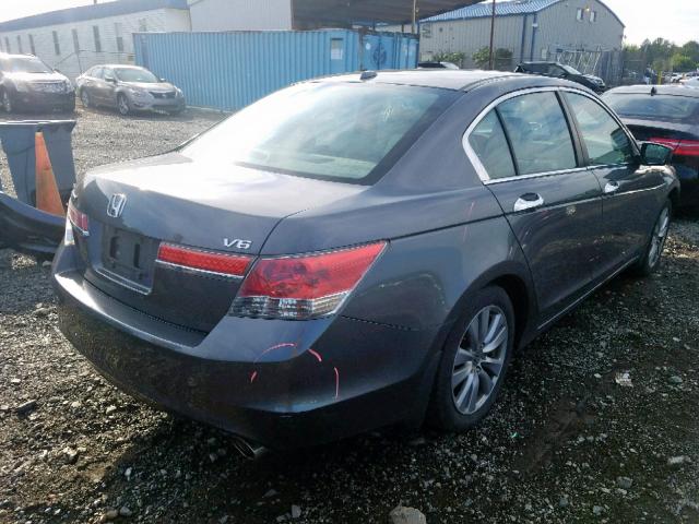 1HGCP3F88CA039815 - 2012 HONDA ACCORD EXL GRAY photo 4