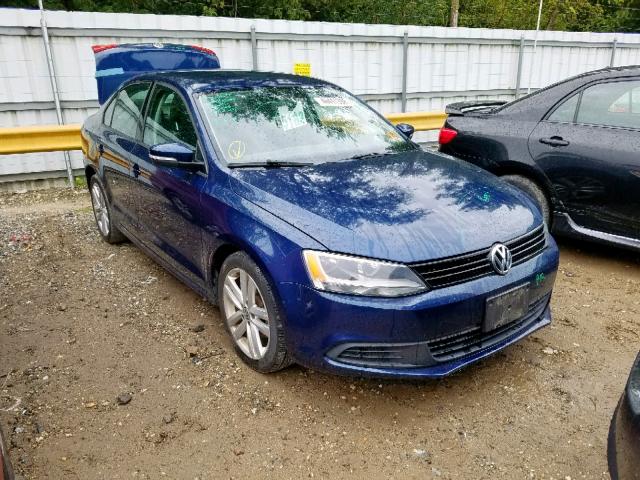 3VWDZ7AJ7BM077615 - 2011 VOLKSWAGEN JETTA SE BLUE photo 1