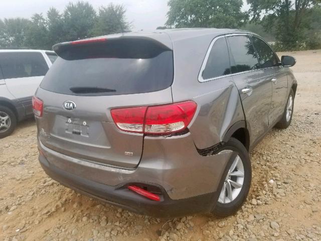 5XYPG4A31JG425667 - 2018 KIA SORENTO LX SILVER photo 4