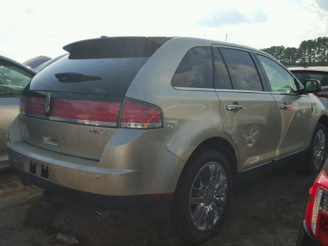 2LMDJ6JC3ABJ33670 - 2010 LINCOLN MKX GOLD photo 4