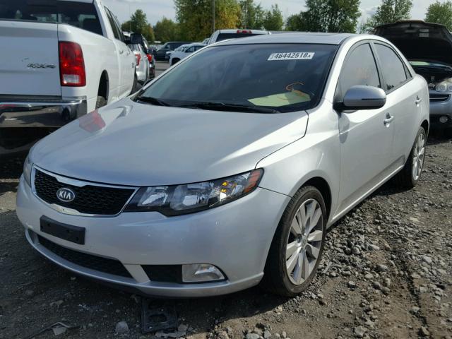 KNAFW4A34C5531912 - 2012 KIA FORTE SX SILVER photo 2