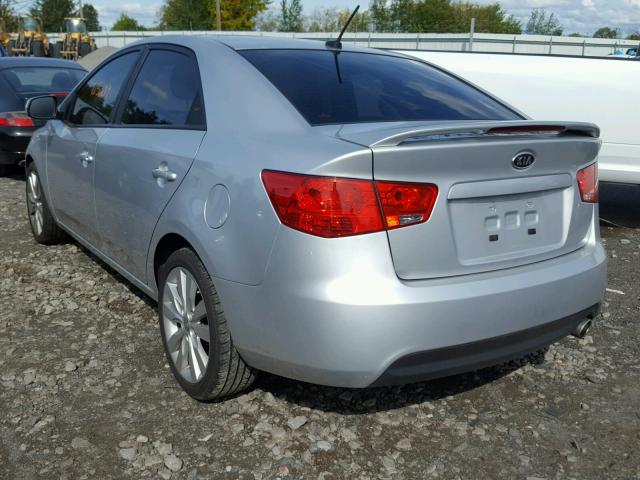 KNAFW4A34C5531912 - 2012 KIA FORTE SX SILVER photo 3