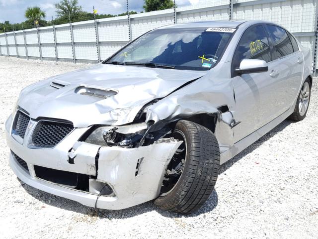 6G2ER577X9L234385 - 2009 PONTIAC G8 SILVER photo 2