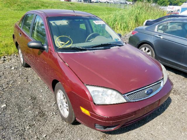 1FAHP34N96W215295 - 2006 FORD FOCUS ZX4 MAROON photo 1