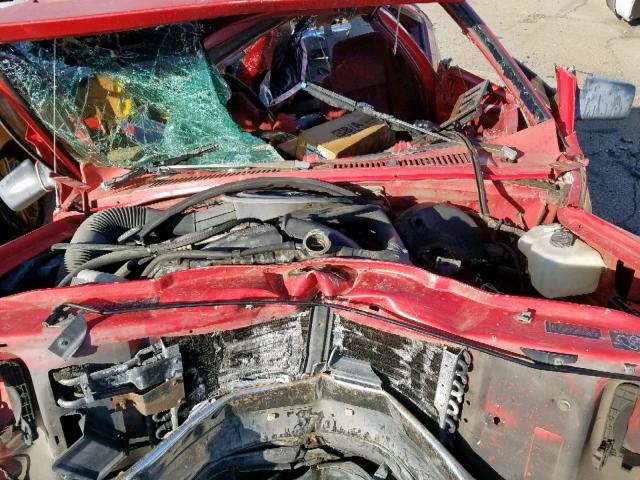 1B7GG23Y1RS520491 - 1994 DODGE DAKOTA RED photo 7