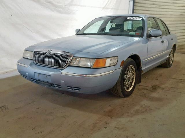 2MEFM74W7XX723148 - 1999 MERCURY GRAND MARQ BLUE photo 2