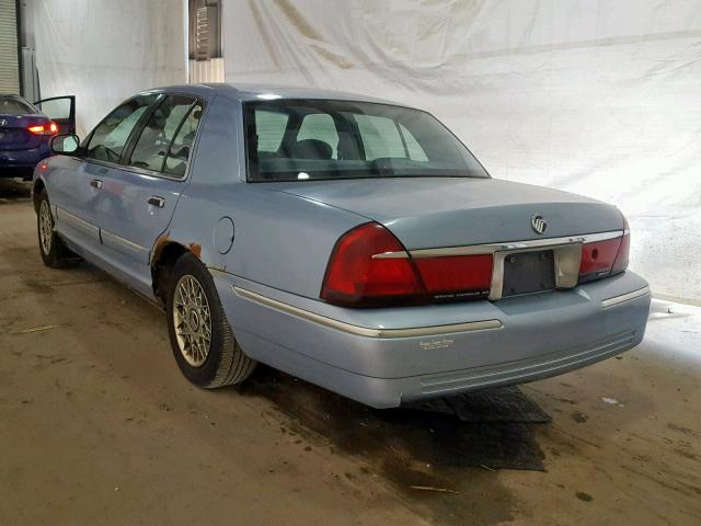 2MEFM74W7XX723148 - 1999 MERCURY GRAND MARQ BLUE photo 3