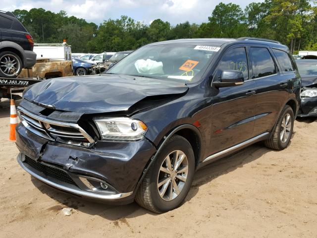 1C4RDHDG3EC598916 - 2014 DODGE DURANGO LI BLACK photo 2