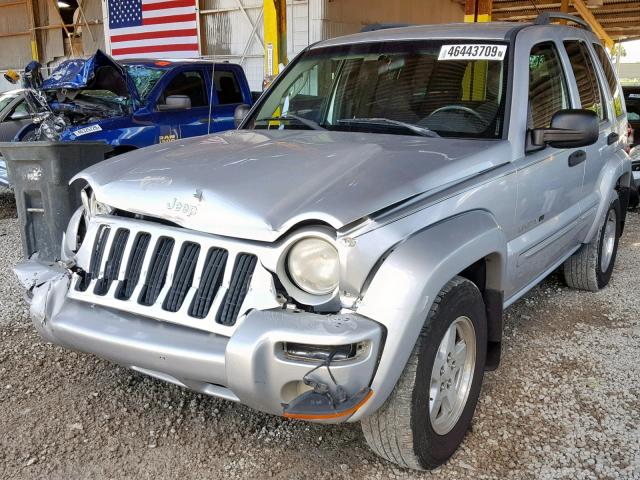 1J4GK58K82W321581 - 2002 JEEP LIBERTY LI SILVER photo 2