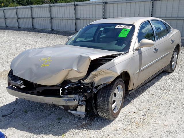 2G4WC582X81372221 - 2008 BUICK LACROSSE C GOLD photo 2