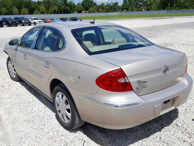 2G4WC582X81372221 - 2008 BUICK LACROSSE C GOLD photo 3