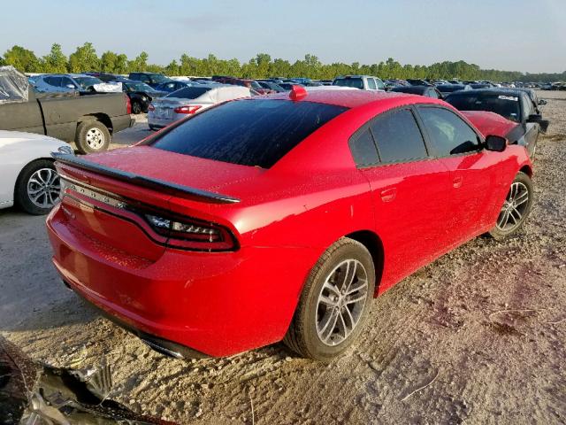 2C3CDXJG0JH254735 - 2018 DODGE CHARGER GT RED photo 4