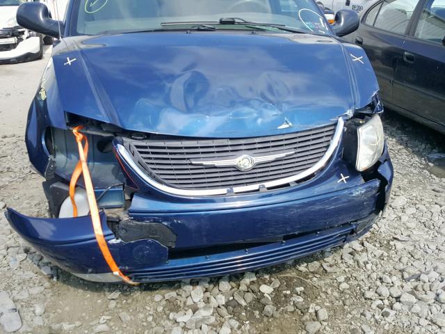 2C8GT64L83R107352 - 2003 CHRYSLER TOWN & COU BLUE photo 9