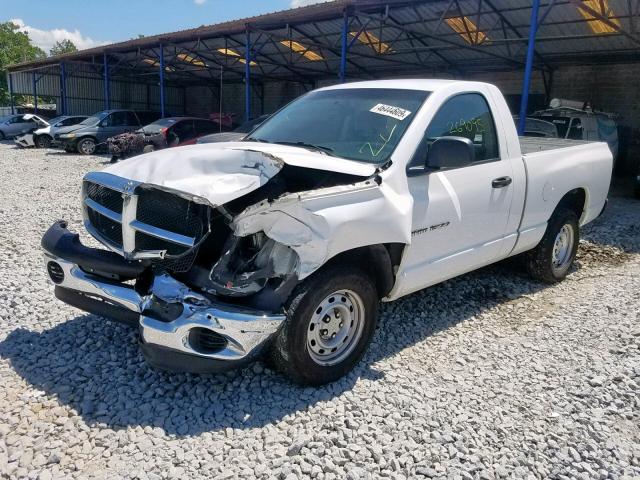 1D7HA16K55J583607 - 2005 DODGE RAM 1500 S WHITE photo 2