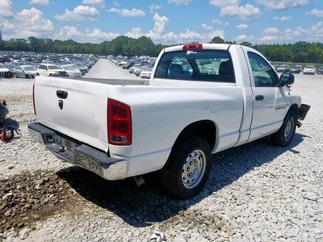 1D7HA16K55J583607 - 2005 DODGE RAM 1500 S WHITE photo 4