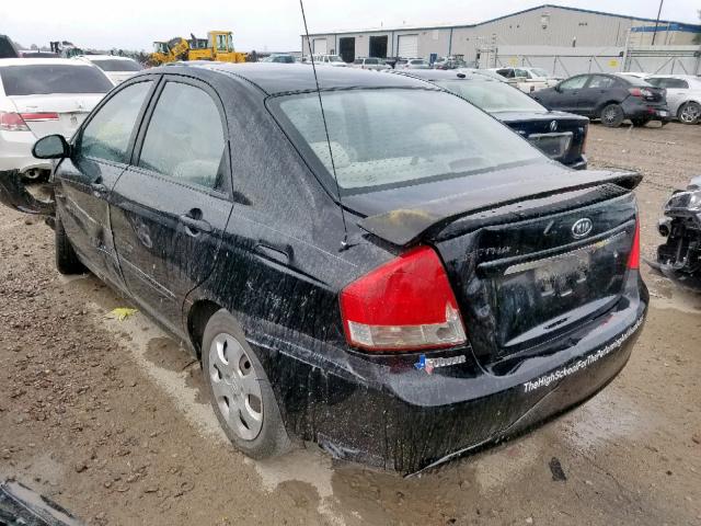 KNAFE121985505571 - 2008 KIA SPECTRA EX BLACK photo 3