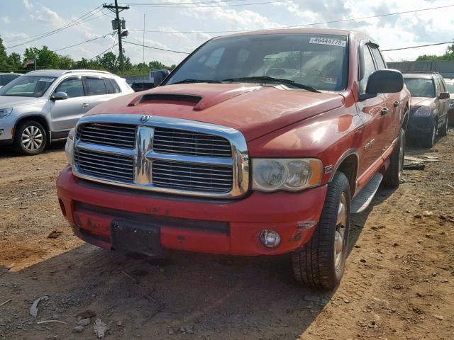 1D7HU18D44J209106 - 2004 DODGE RAM 1500 S RED photo 2