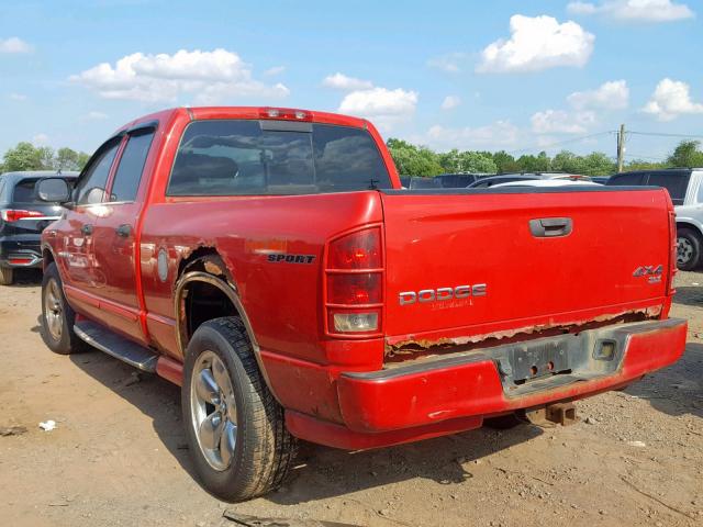 1D7HU18D44J209106 - 2004 DODGE RAM 1500 S RED photo 3