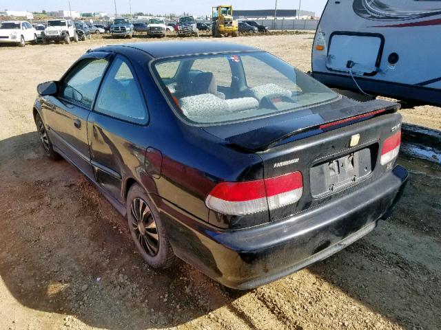 1HGEJ6227XL809963 - 1999 HONDA CIVIC DX BLACK photo 3