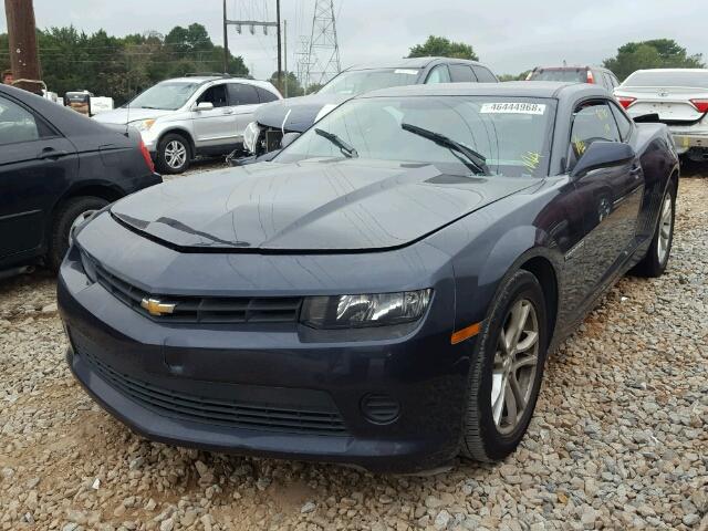 2G1FA1E3XE9313756 - 2014 CHEVROLET CAMARO LS BLUE photo 2