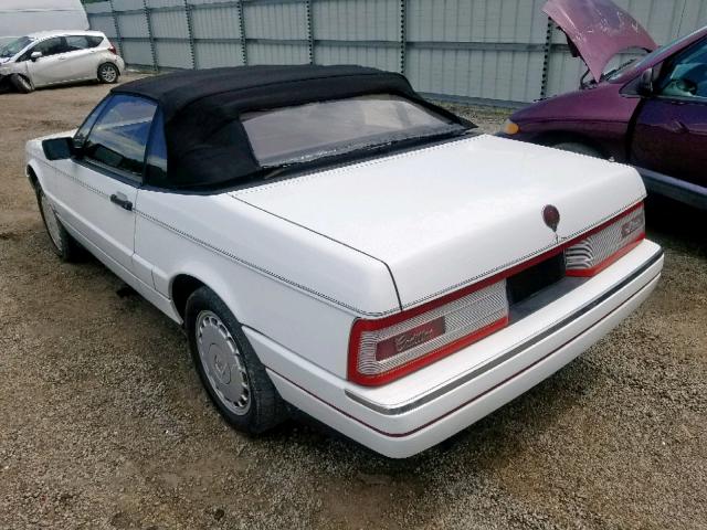 1G6VS3389MU126068 - 1991 CADILLAC ALLANTE WHITE photo 3