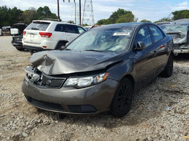 KNAFU4A25B5332489 - 2011 KIA FORTE EX BROWN photo 2