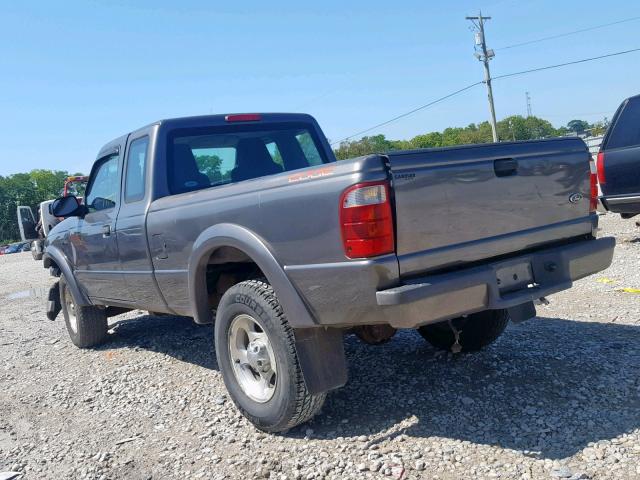 1FTYR14U94PA07666 - 2004 FORD RANGER SUP GRAY photo 3