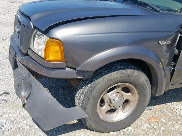 1FTYR14U94PA07666 - 2004 FORD RANGER SUP GRAY photo 9