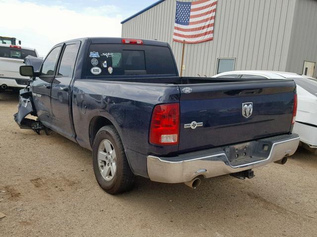 1C6RD6GTXCS212760 - 2012 DODGE RAM 1500 S BLUE photo 3