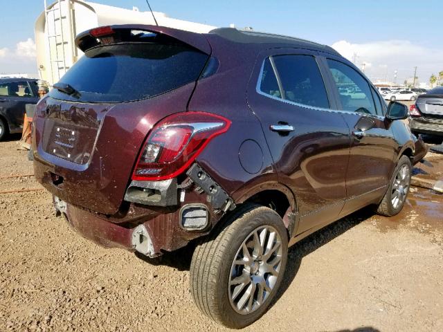 KL4CJ1SBXJB523508 - 2018 BUICK ENCORE SPO MAROON photo 4