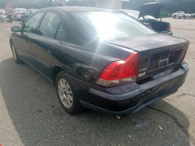 YV1RS64A942369418 - 2004 VOLVO S60 BLACK photo 3