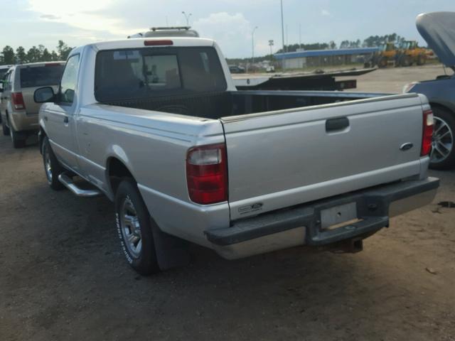 1FTYR10U24PA30891 - 2004 FORD RANGER SILVER photo 3