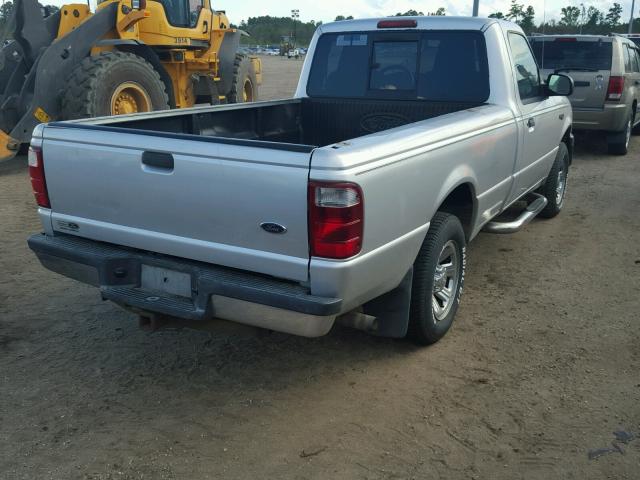 1FTYR10U24PA30891 - 2004 FORD RANGER SILVER photo 4