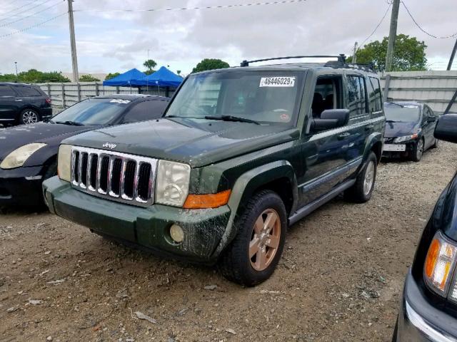 1J8HH48PX7C676400 - 2007 JEEP COMMANDER 绿色 照片 2