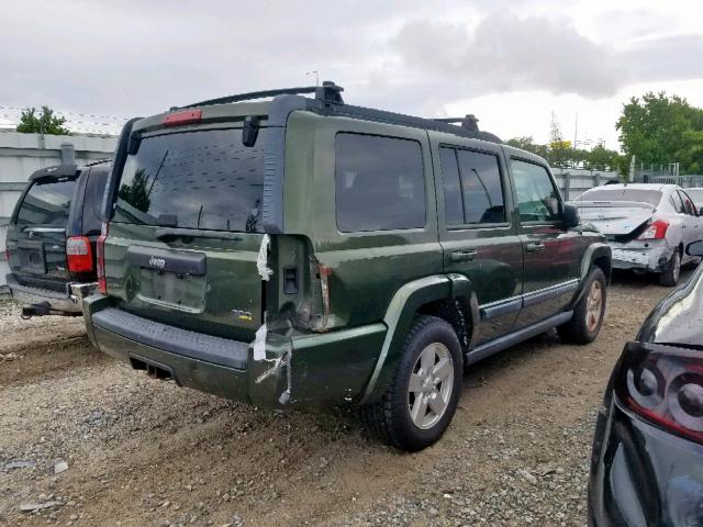 1J8HH48PX7C676400 - 2007 JEEP COMMANDER 绿色 照片 4