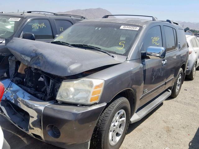 5N1AA08A46N714641 - 2006 NISSAN ARMADA SE GRAY photo 2