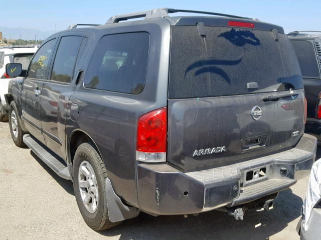 5N1AA08A46N714641 - 2006 NISSAN ARMADA SE GRAY photo 3