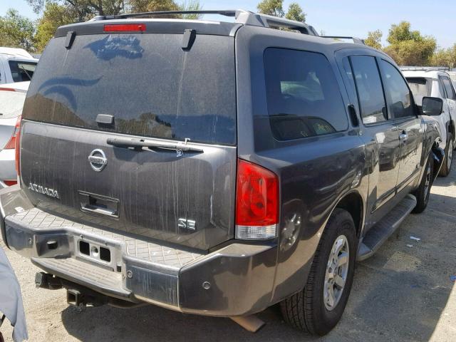 5N1AA08A46N714641 - 2006 NISSAN ARMADA SE GRAY photo 4