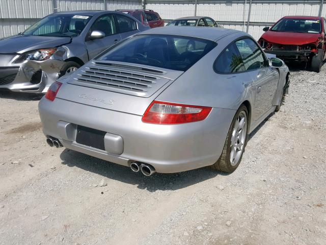 WP0AB29938S730870 - 2008 PORSCHE 911 CARRER SILVER photo 4