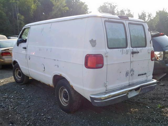 2B7HB11X42K128791 - 2002 DODGE RAM VAN B1 WHITE photo 3