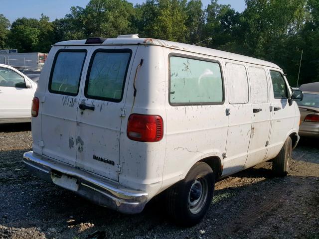 2B7HB11X42K128791 - 2002 DODGE RAM VAN B1 WHITE photo 4