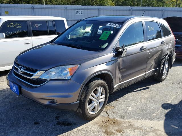 5J6RE4H75BL116288 - 2011 HONDA CR-V EXL CHARCOAL photo 2