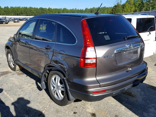 5J6RE4H75BL116288 - 2011 HONDA CR-V EXL CHARCOAL photo 3