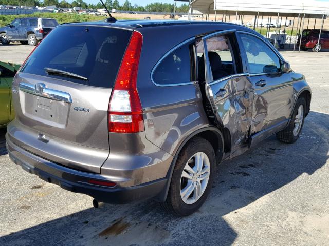 5J6RE4H75BL116288 - 2011 HONDA CR-V EXL CHARCOAL photo 4