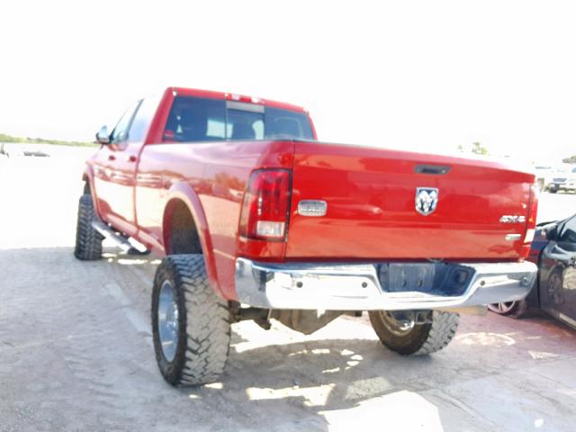 3C63D3KL2CG345676 - 2012 DODGE RAM 3500 L RED photo 3