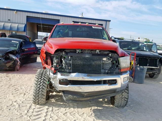 3C63D3KL2CG345676 - 2012 DODGE RAM 3500 L RED photo 9