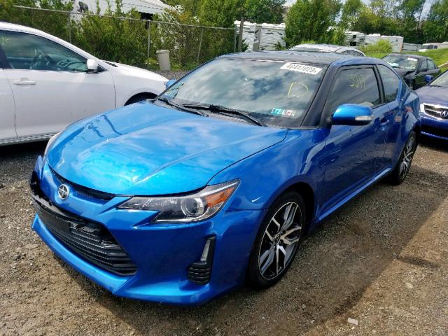 JTKJF5C7XE3078261 - 2014 TOYOTA SCION TC ლურჯი ფოტო 2