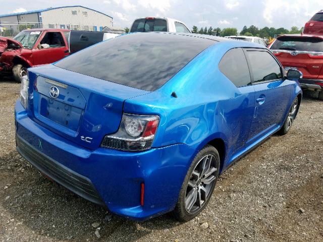 JTKJF5C7XE3078261 - 2014 TOYOTA SCION TC ლურჯი ფოტო 4