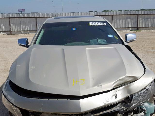 2G1155S35E9253251 - 2014 CHEVROLET IMPALA LTZ GOLD photo 7